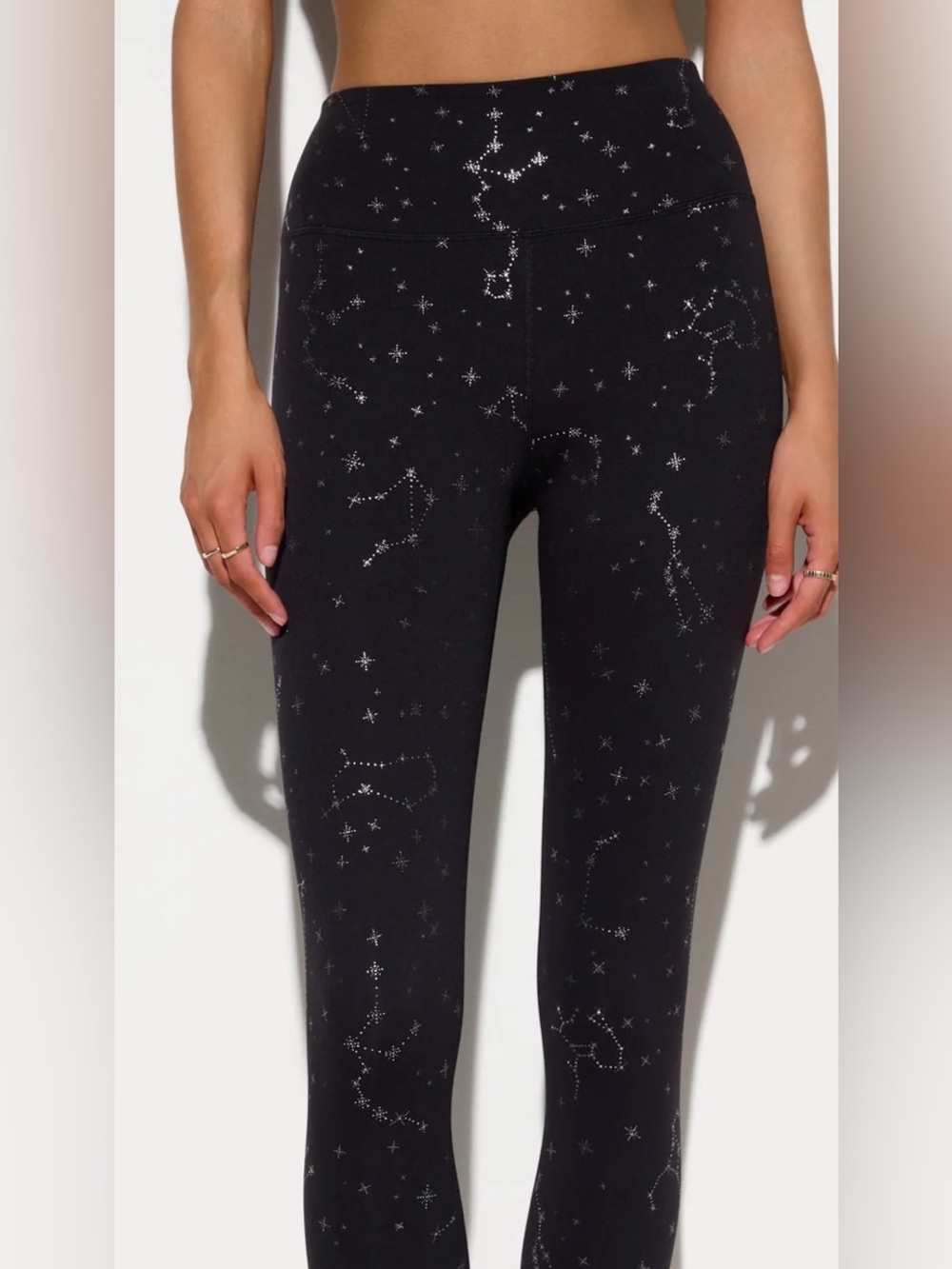 Spiritual Gangster Astrology Matching Leggings and Top SZ. Large Black/Silver - Picture 7 of 16